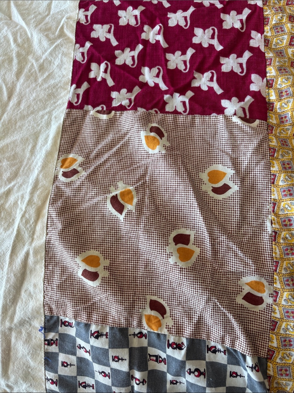 Patchwork quilt top - Picture 4 of 14